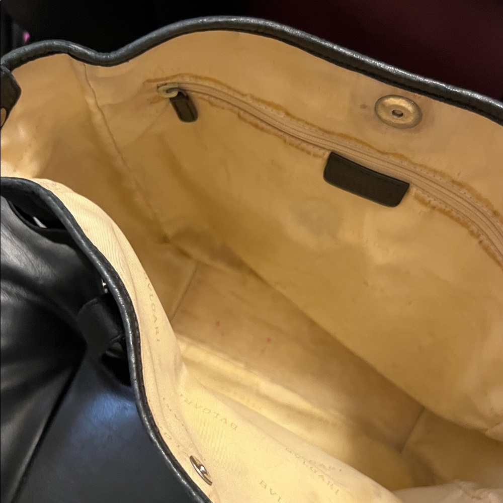 Bvlgari Black Tote with Silver Accents - Picture 8 of 10